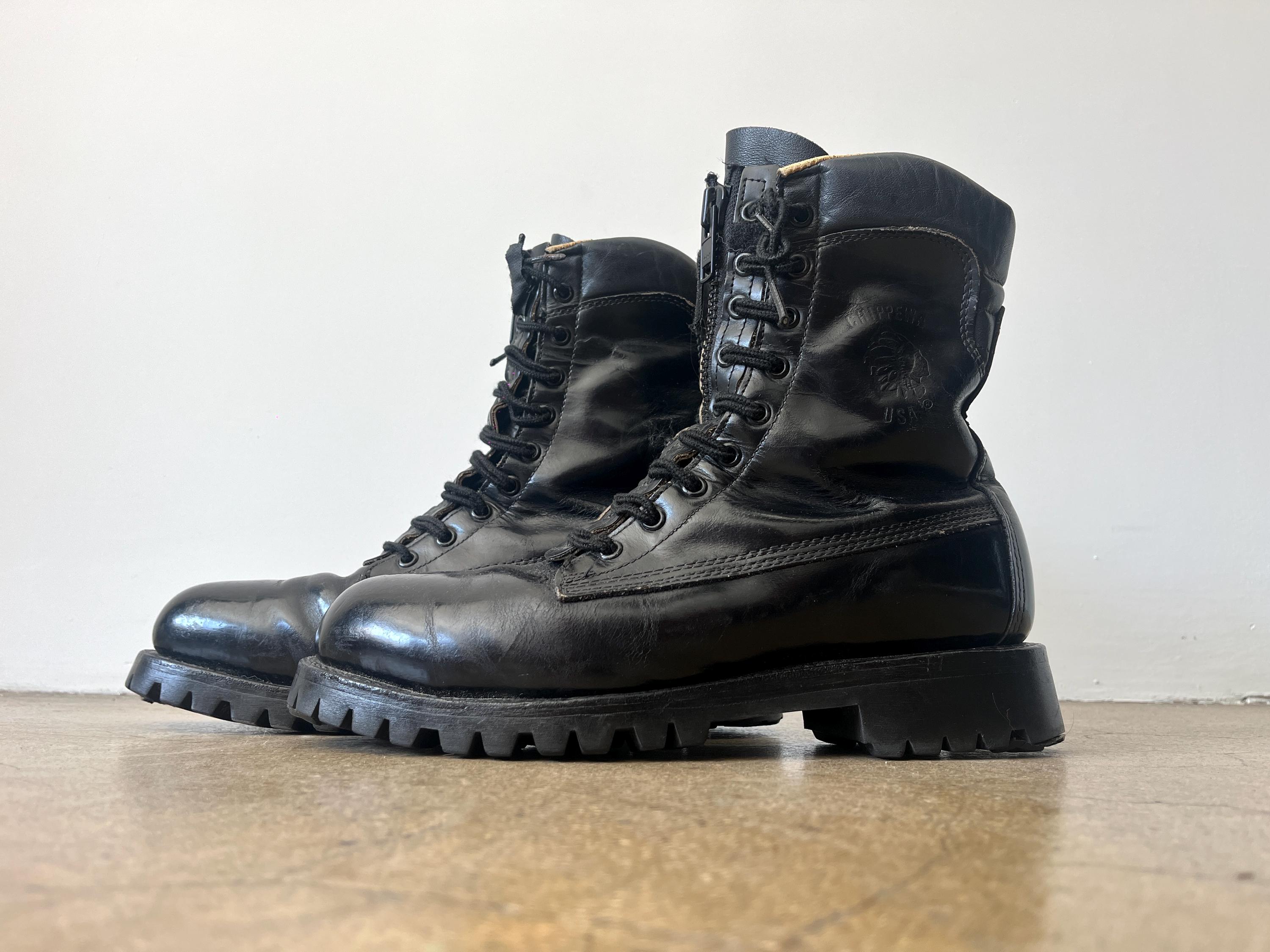 Mens Leather Boots Vibram Sole