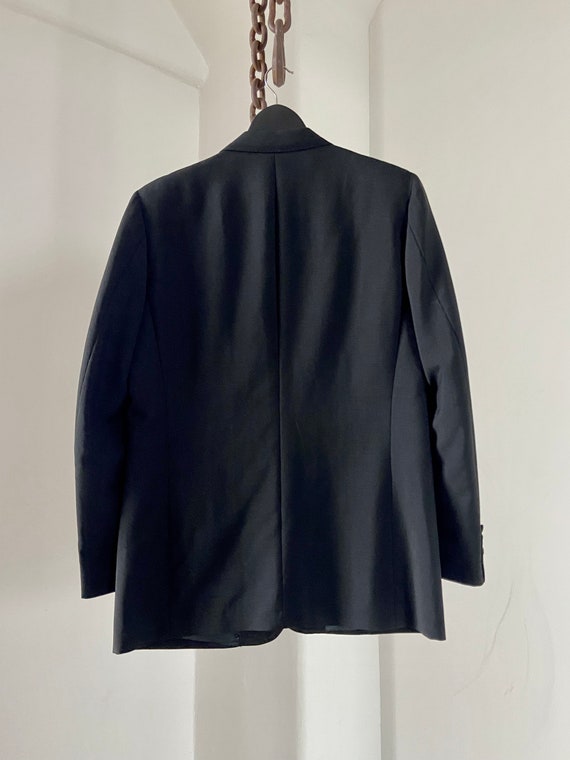 Lanvin Paris Designer Black Wool Mohair Peak Lape… - image 9