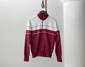 Vintage ADIDAS Track Jacket Size S Red Black Authentic Rare Retro