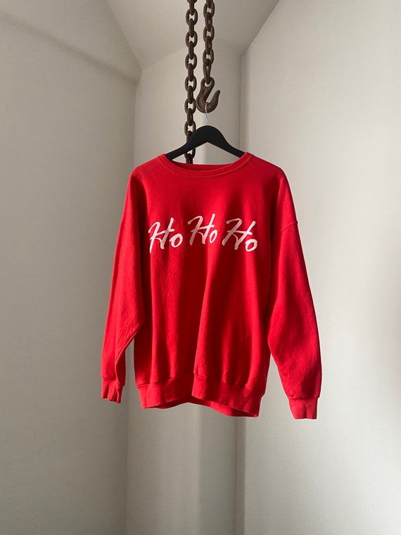 Ho Ho Ho Christmas Red Sweater / size XL