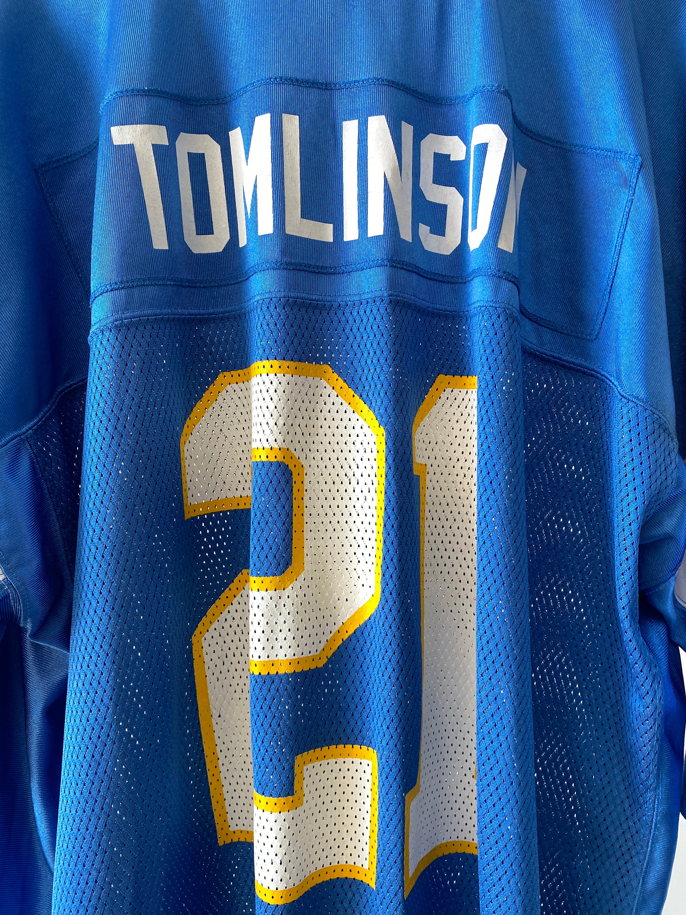Reebok Blue 21 NFL TOMLINSON Football T-shirt / Size XXL - Etsy