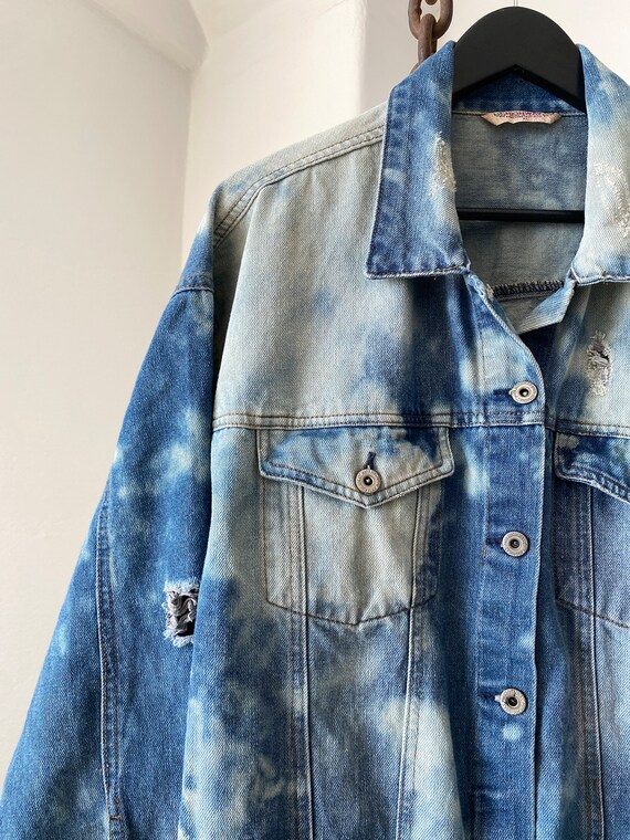 Highway XL Cut Out Bleach and Distressed Blue Den… - image 4