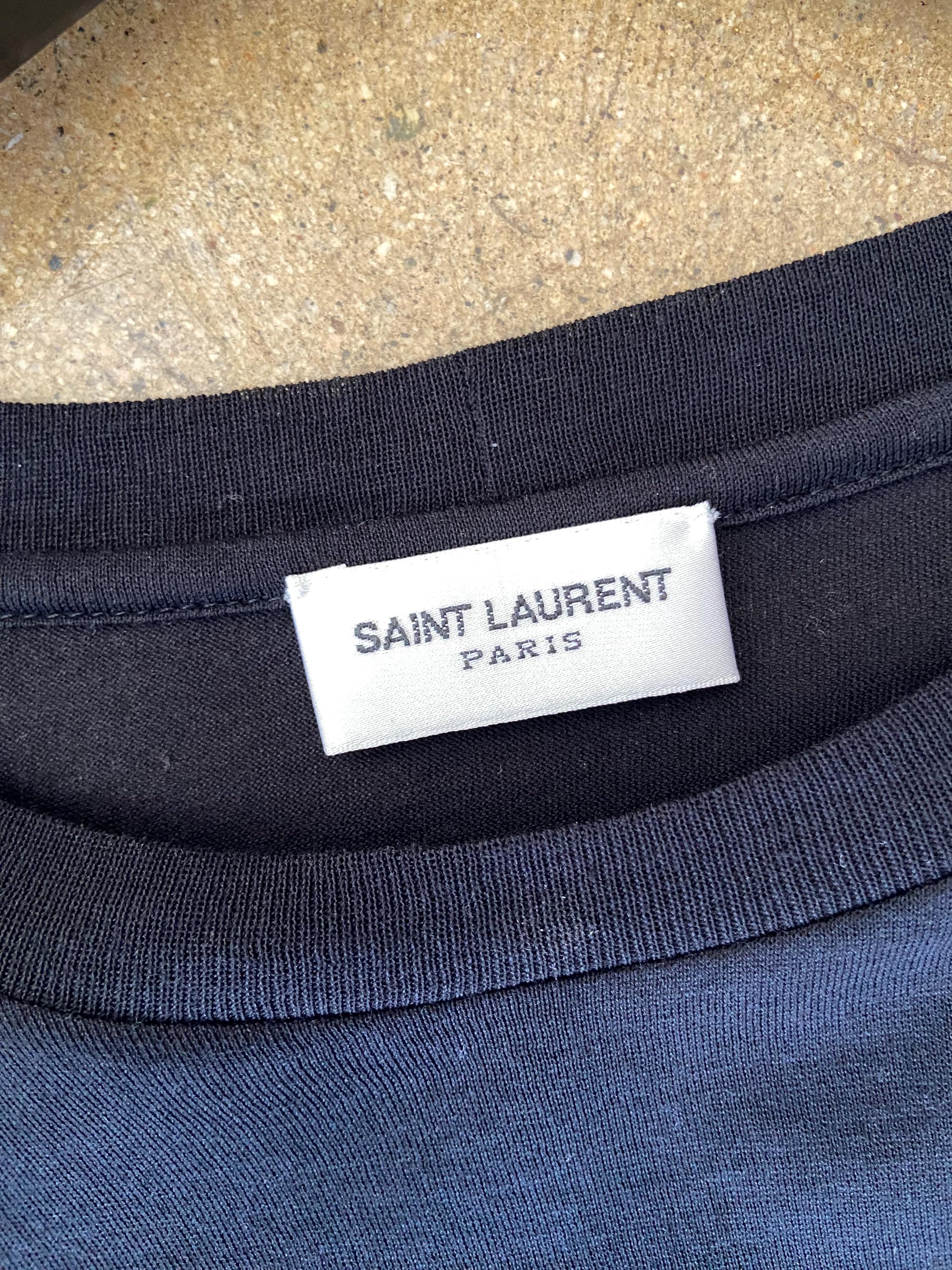Saint Laurent YSL Paris Black Front Artist Collab Graphic 2015 