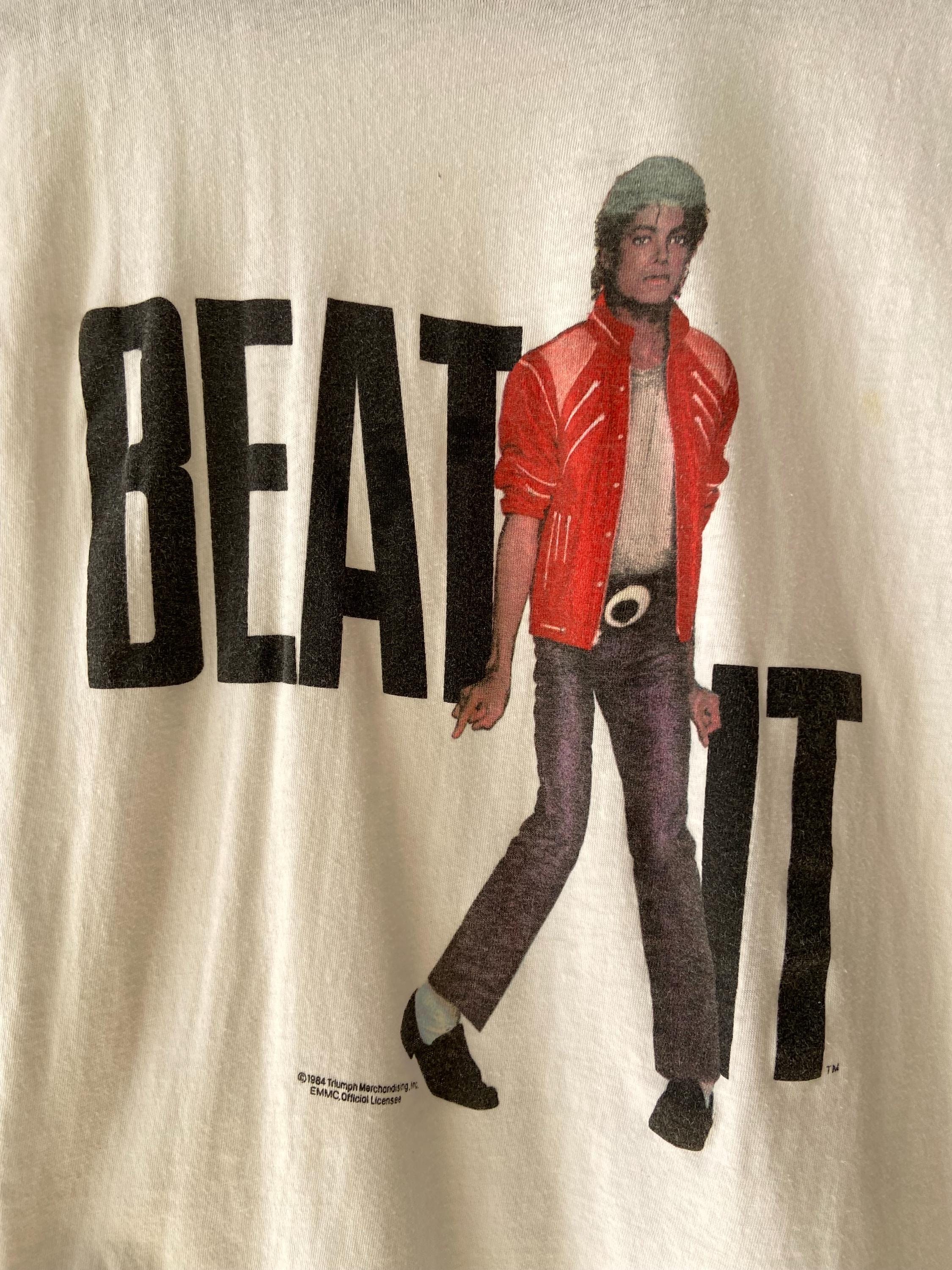 Vintage 1984 Michael Jackson Beat It T-shirt - Graphic Tee Size
