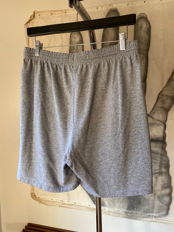 Champion 80s Grey Melange Fleece Shorts - image 8