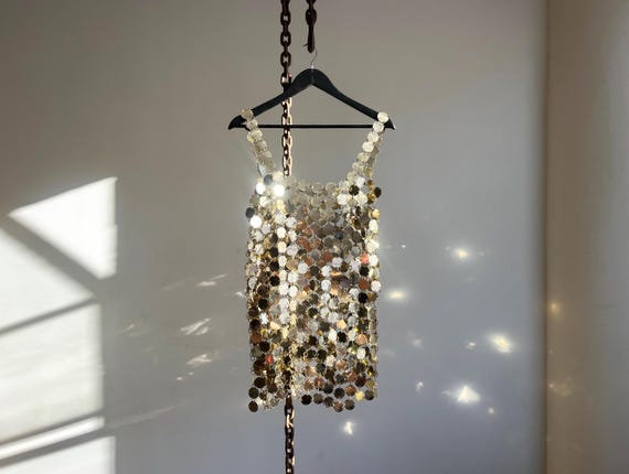 Vintage Rare Collector PACO RABANNE 1994 Gold Chain Dress - Limited Edition  - Collector Piece - Etsy Israel