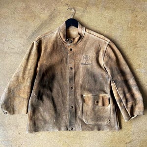 Suede Welding Jacket - Etsy