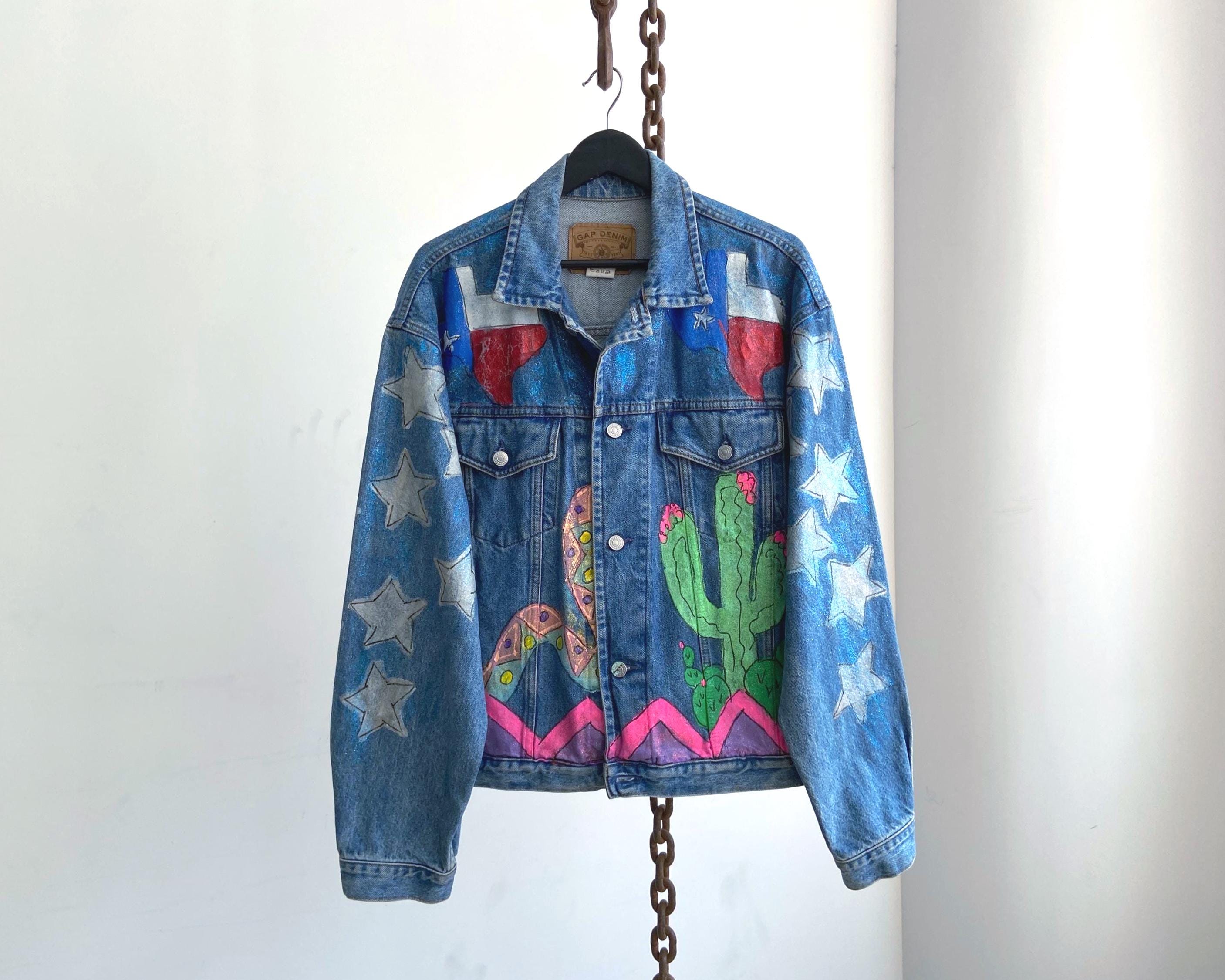 Vintage Gap Jean Jacket Xl - Etsy
