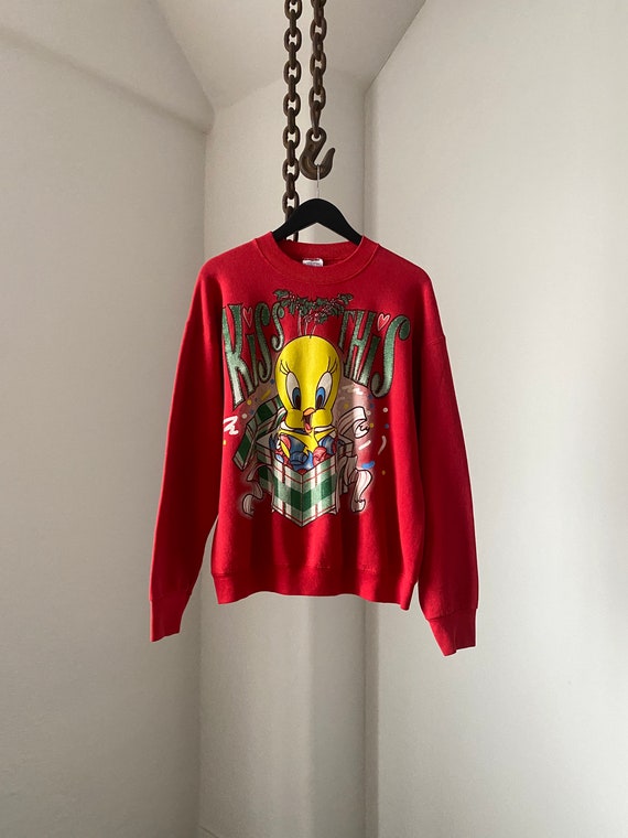 Tweety Christmas Red Sweater / size Large