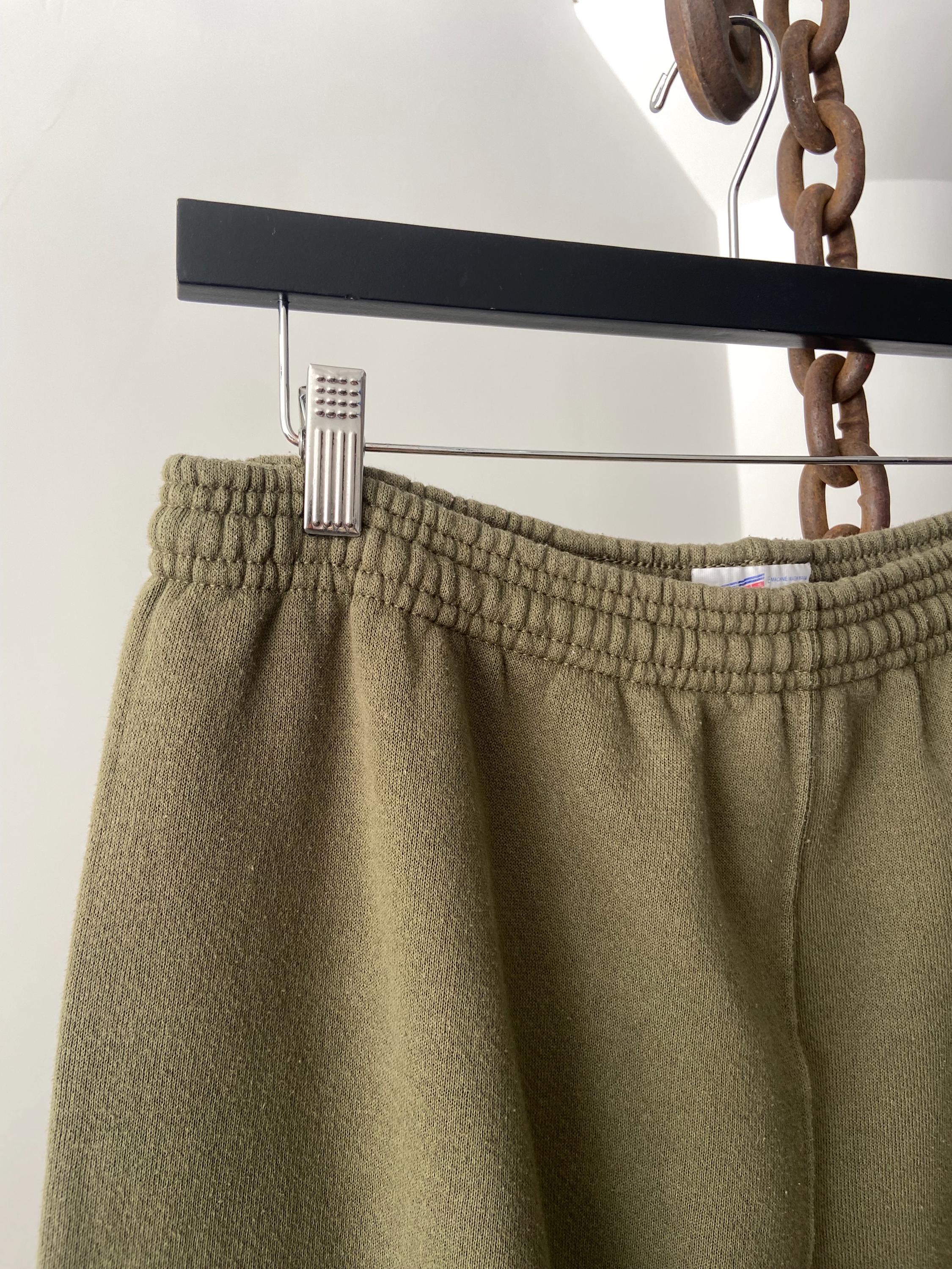 Vintage Olive Green USMC Marine Elastic Waist Cuff Sweat Pants