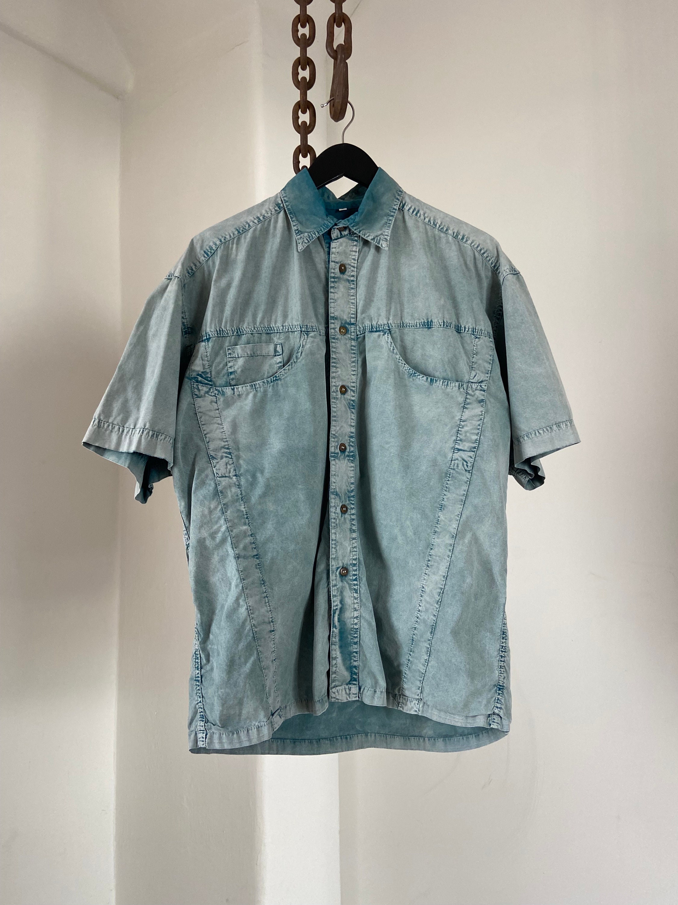 【oan】Angelo Vintage Washing Short Sleeve T-Shirt WASHINGTON POST COMIC SHIRT VINTAGE Opus Ahead Warp Zillion