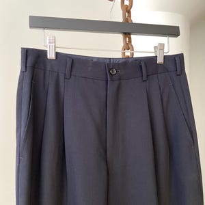 Comme des Garçons Homme Plus Wolle Bundfaltenhose - Marine Gr. S Bild 1