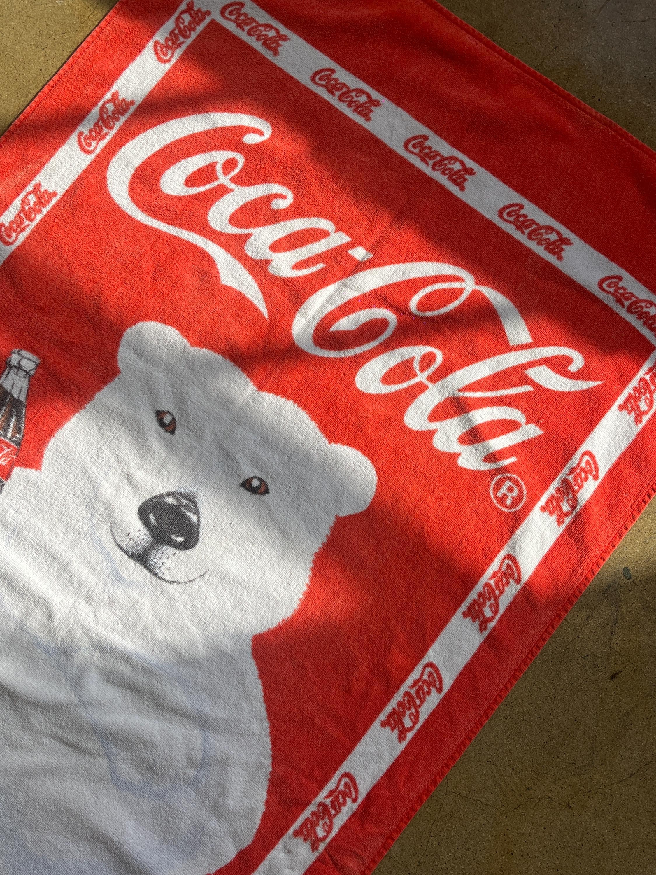 COCA COLA !! Vintage Screen Printed Graphic Beach Towel - Etsy