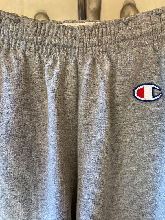 Champion 80s Grey Melange Fleece Shorts - image 5