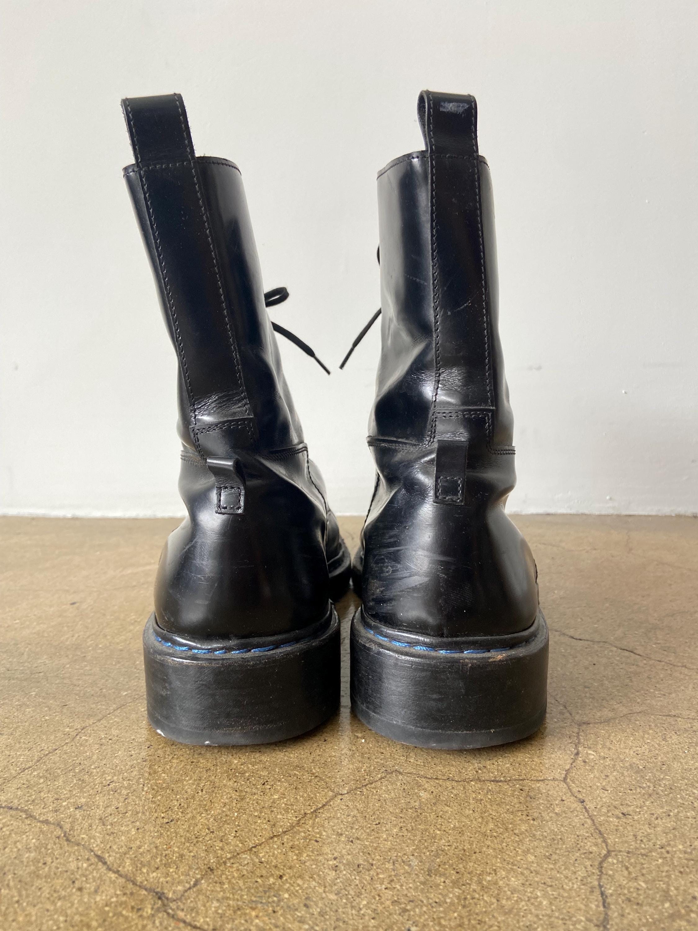 Balenciaga Paris by Nicolas Ghesquiere - Black Cap Toe Lace-up 