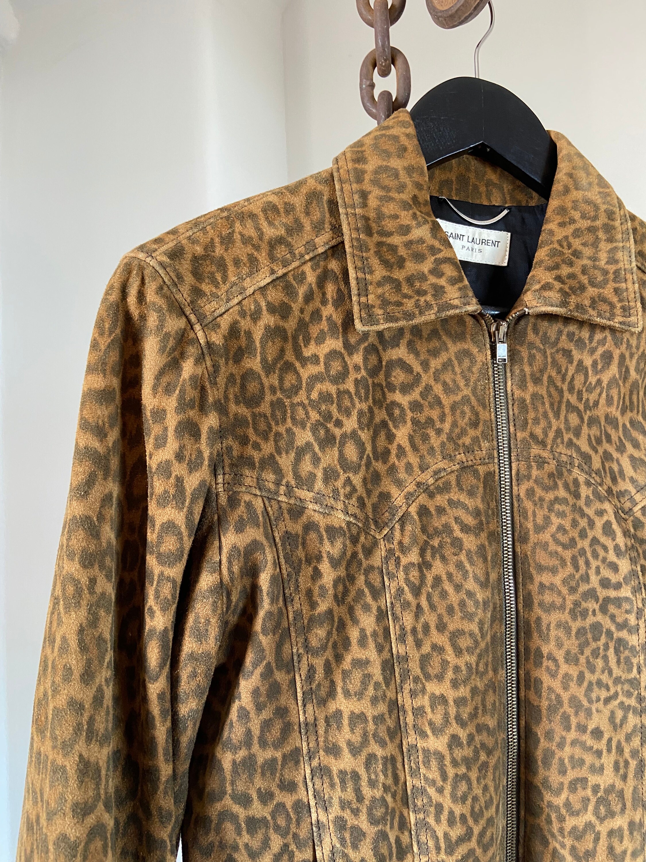 【送料&関税込】Saint Laurent Leopard Print Fringed Jacket Saint Laurent Leopard Print Fringed Jacket | italist, ALWAYS