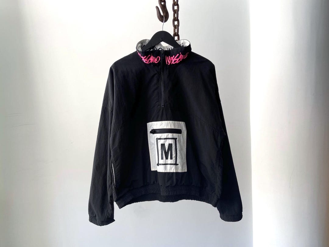 Vintage 90s Mossimo Surf Nylon Windbreaker Anorak Jacket Quarter