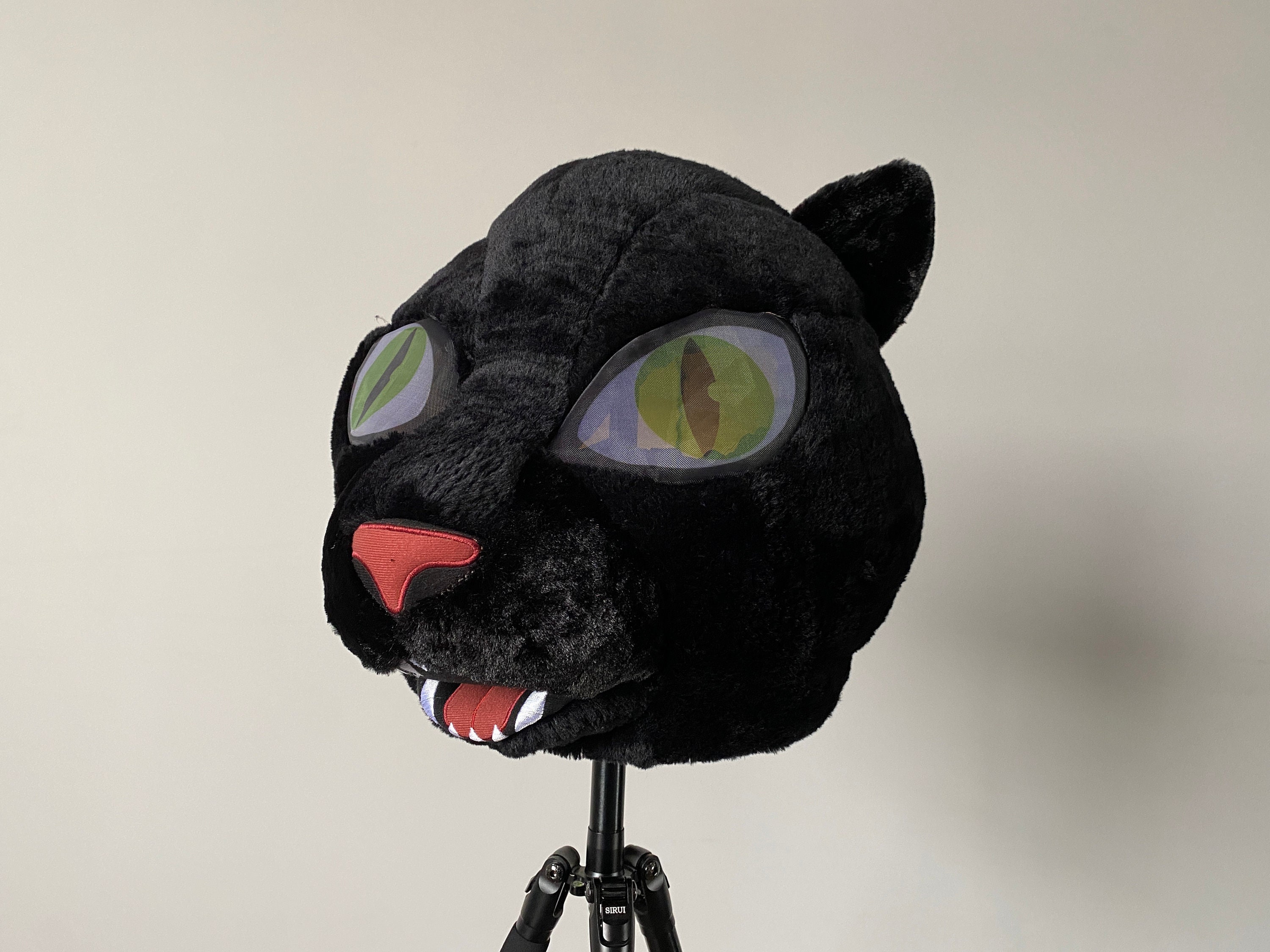 black cat therian mask 🐾  Cat mask, Cat fursuit, Animal masks