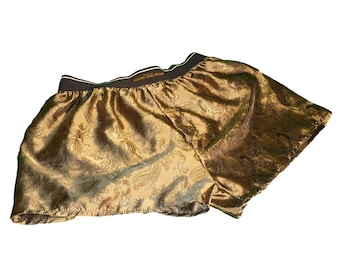 Handmade cashmere silk boxer shorts made in France