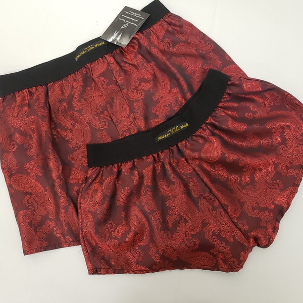 His and her Silk boxer short and boy shorts bundle hand made in France perfect for gifts