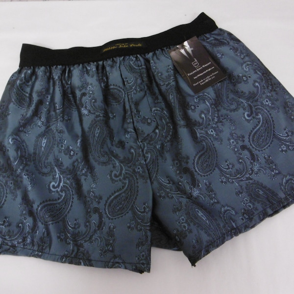 Mens SILK paisley boxer shorts.