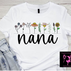 Nana sublimation Designs, Mother&#39;s Day Digital Download, PNG Digital File Only