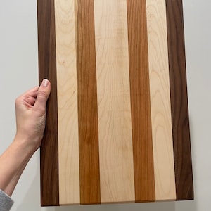 Planche de coupe/de service de bois franc - Noyer, érable, cerisier