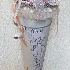 Schultüte  Pferd, Schultüte Pippi Langstrumpf ,Schultüte Mädchen,Schultüte Prinzessinnen,Schultüte Abenteurerin,Zuckertüte, Papprohling