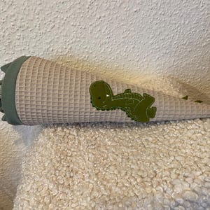 Schultüte Dinosaurier, Schultüte Jungen, Schultüte Mädchen Schultüte 3D,Zuckertüte, Geschwistertüte, Papprohling, Schultüte personalisiert