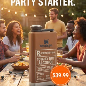 Totally Not Alcohol – Engraved Stanley Flask