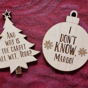 Christmas Vacation - Todd and Margo Ornaments