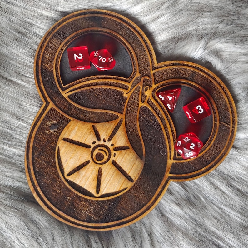Giant Coaster Dice Holder Wheel of Time Coaster Drink Etsy