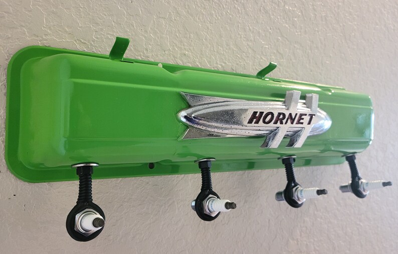 Hudson Green Valve Cover Spark Plug Rack Man Cave Etsy