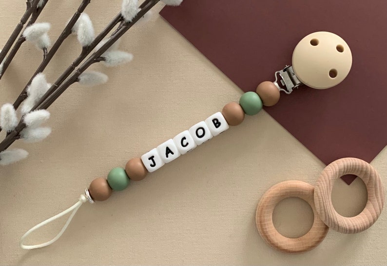 Personalised Dummy Clip, Silicone Dummy Clip, Black Dummy Clip, White