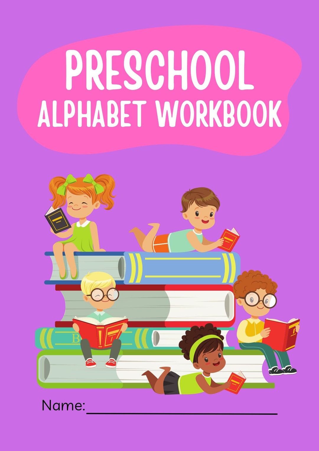 Printable Preschool Alphabet Workbook Instant Alphabet, Coloring Pages