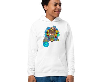 Youth heavy blend hoodie Guardian dog