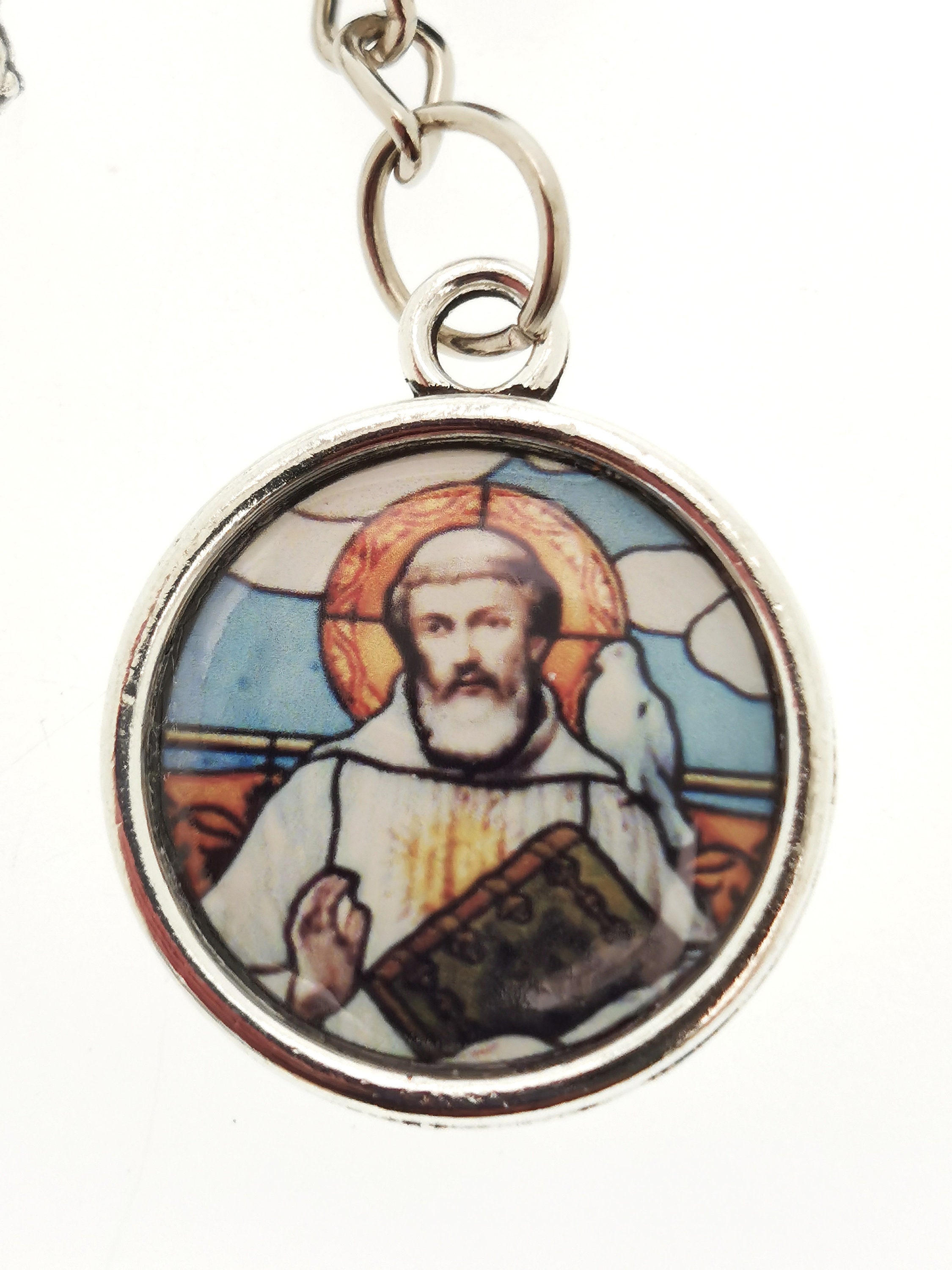 St Columbanus Patron Saint of Motorcyclists Key Ring Etsy