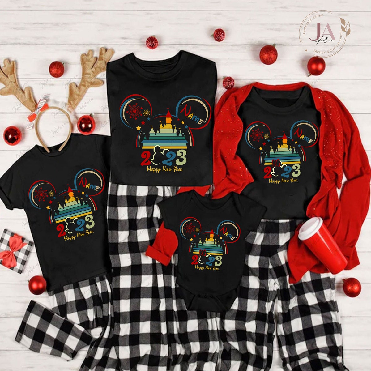 Mickey New Year Shirt|Disney Family shirts