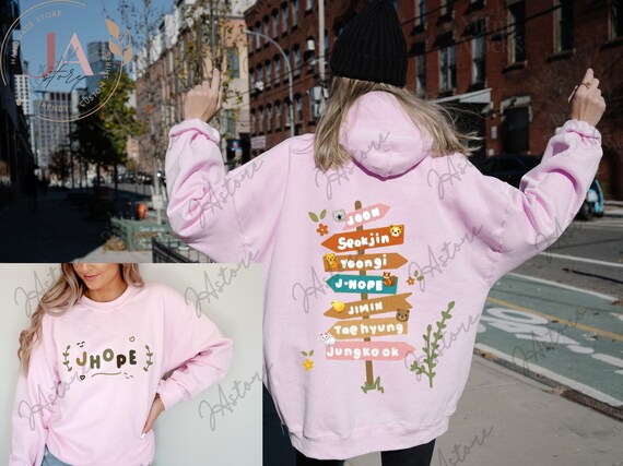Cute BTS Member's Names Sweatshirtptd 