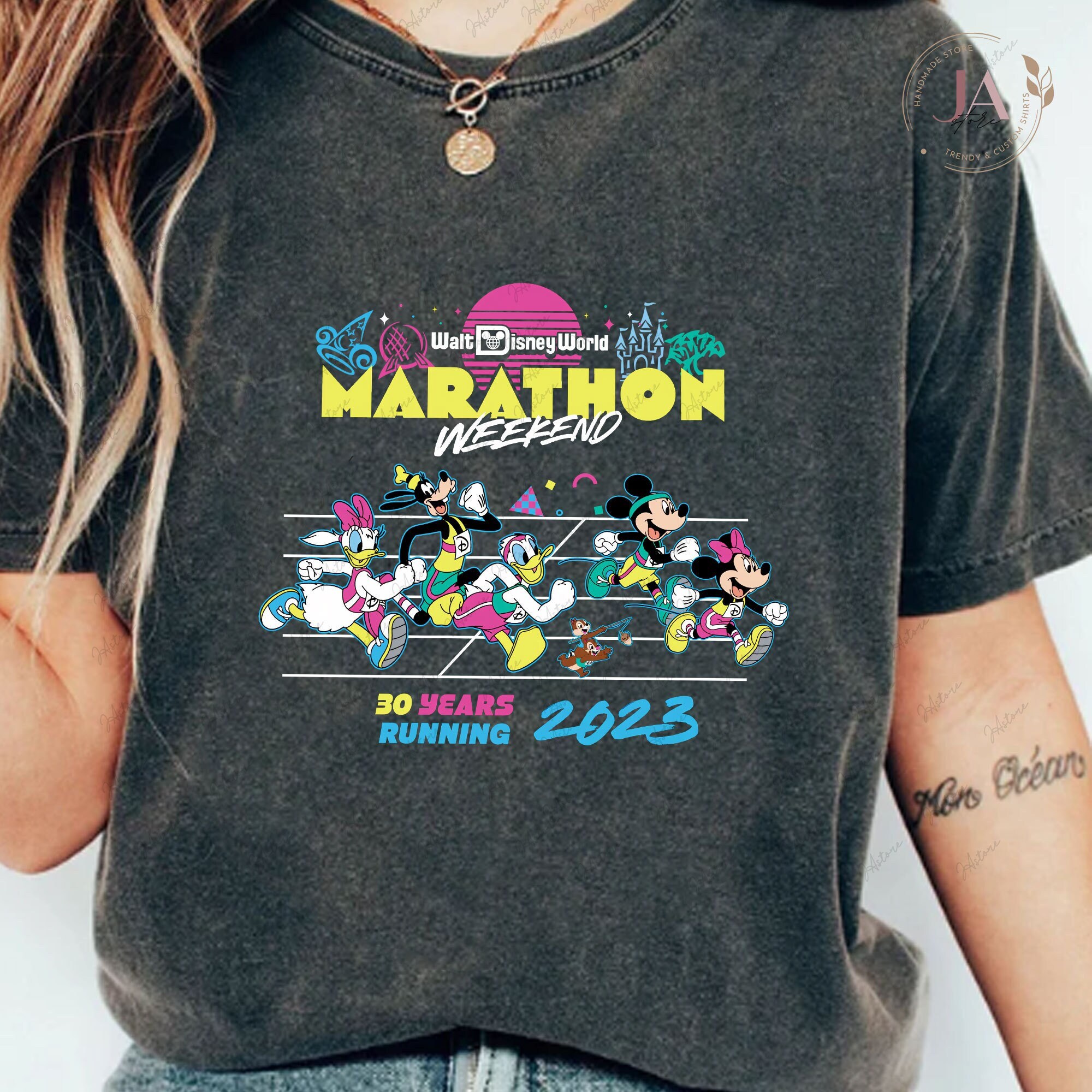 Vintage Run Disney TshirtWalt Disney World Marathon Shirt