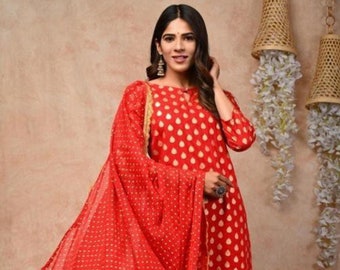 Off White Heavy Designer Heavy 14 Kg Reyon Kurti Gown With Duppata