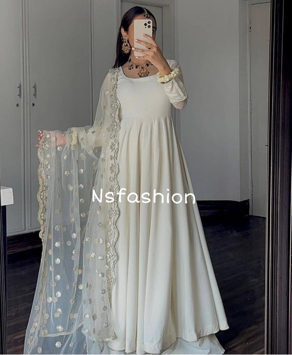 Buy White Dress Material for Women by Kritva Fashion Online | Ajio.com