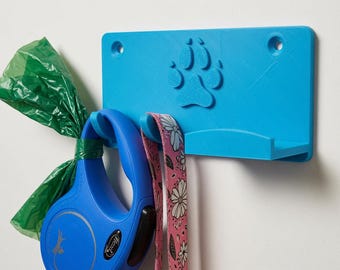 custom 3d printed dog leash holder - dog lead hooks for wall