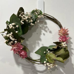 Gedroogde bloemenkrans, trouwkrans, krans voor speciale gelegenheden