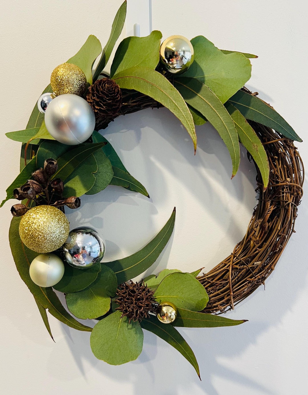 Natural Christmas Wreath, Australian Native Foliage, Christmas Wreath — free download