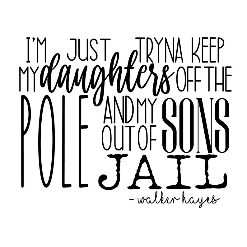 Walker Hayes AA Song Digital Download Svg Png Etsy