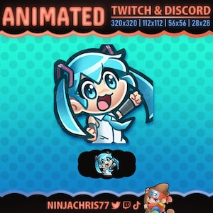 Dancing Miku | Animated Emote for Twitch & Discord