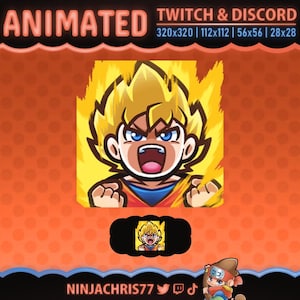 SSJ Goku | Animated Emote for Twitch & Discord