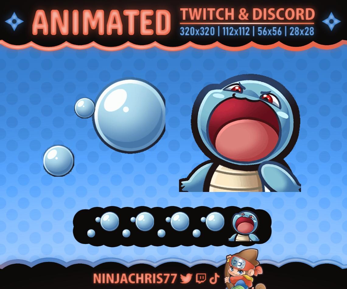 Bubble Beam | Animated Combo Emotes for Twitch & Discord - Etsy