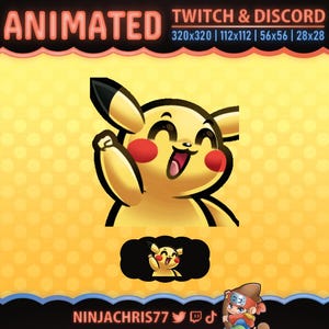 Pika Dance | Animated Emote for Twitch & Discord